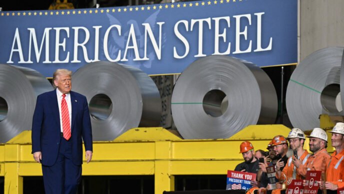 Trump says U.S. will double steel tariffs to 50%