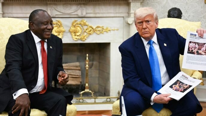 Trump's image of dead 'white farmers' came from Reuters footage in Congo, not South Africa