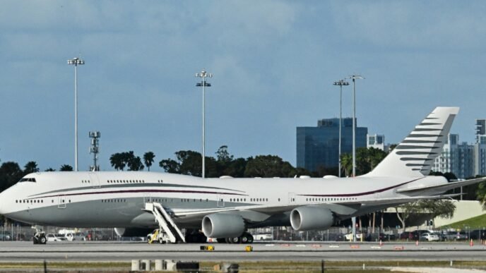 Turning Qatari 747 into Air Force One could cost $1 billion and take years, experts say