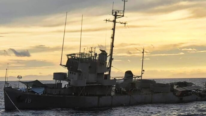 U.S. and Philippine forces cancel ship-sinking drill after World War II-era target prematurely sinks