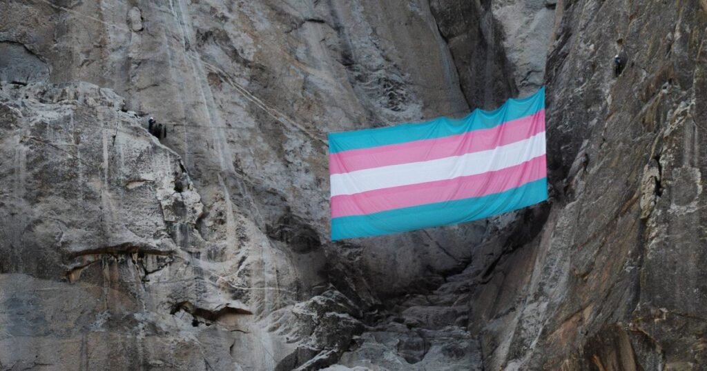 Yosemite climbers unfurl transgender pride flag on iconic El Capitan