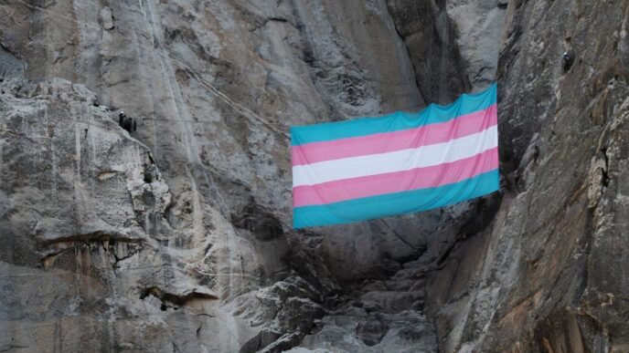 Yosemite climbers unfurl transgender pride flag on iconic El Capitan