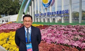 Gan Tian Loo attends the third Belt and Road Forum for International Cooperation in 2023 in Beijing. Photo: Courtesy of Gan