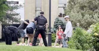 12 injured by man with Molotov cocktails and makeshift flamethrower at pro-Israel rally