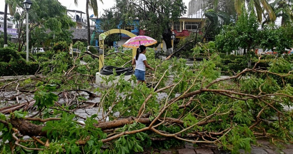 A hurricane watch is in effect for southern Mexico as a depression in the Pacific gains strength