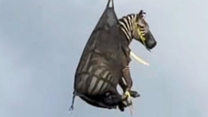 A runaway pet zebra has been captured in Tennessee