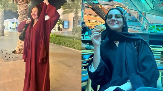 After performing Hajj, Hania Aamir travels through Saudi Arabia