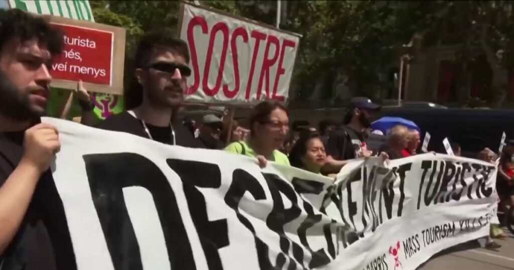 Anti-tourist protests sweep across Europe as Louvre shuts down temporarily
