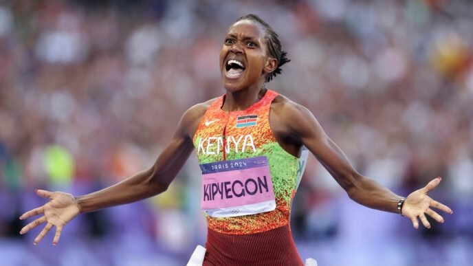 Faith Kipyegon bids to be first woman to run a mile under four minutes: 'I dare to try'