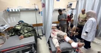 Gaza aid center shooting casualties arrive at hospital