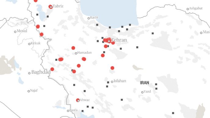 Map of Israel's strikes on Iran: See attack locations