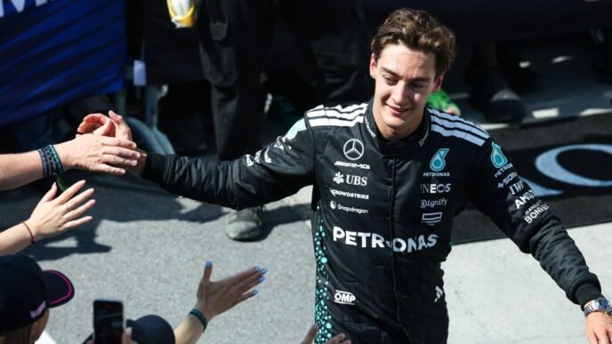 McLaren drivers clash in Canada as George Russell beats Verstappen to win F1 race