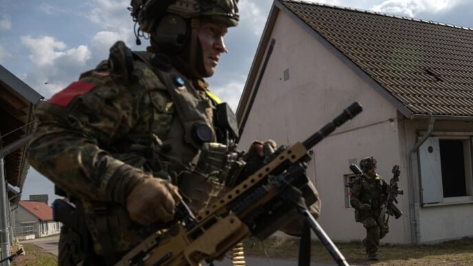NATO chief to urge four-fold boost to European defense spending