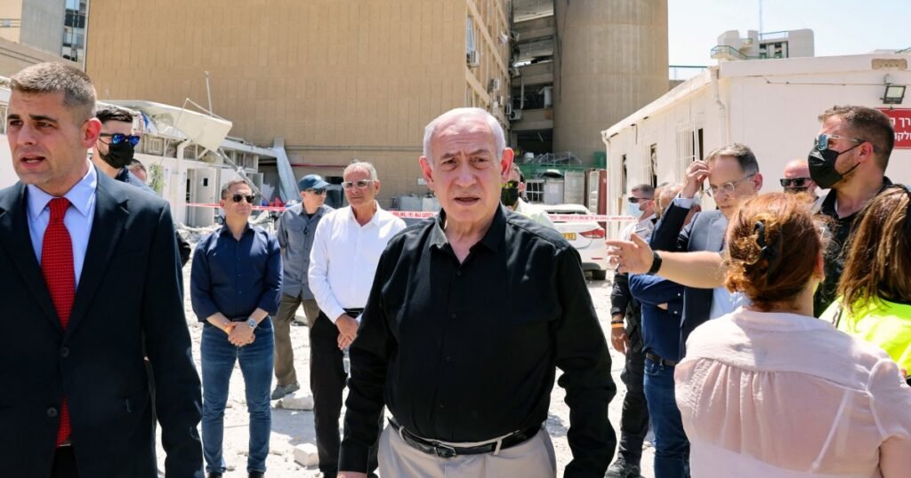 Netanyahu visits hospital damaged in Iranian strike