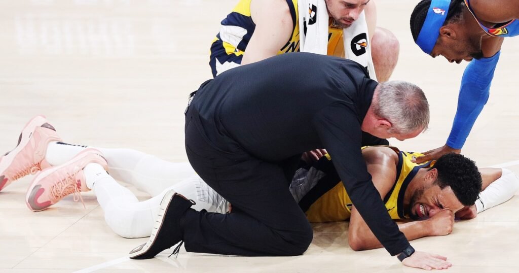 Pacers guard Tyrese Haliburton tore his Achilles in Game 7 of the NBA Finals: Reports