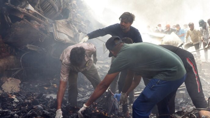Plane From India to London Crashes Moments After Takeoff