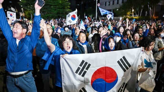 South Korea election live: Lee Jae-myung takes oath of office