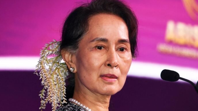 Supporters of Myanmar's jailed leader strive to set world record to honor her 80th birthday