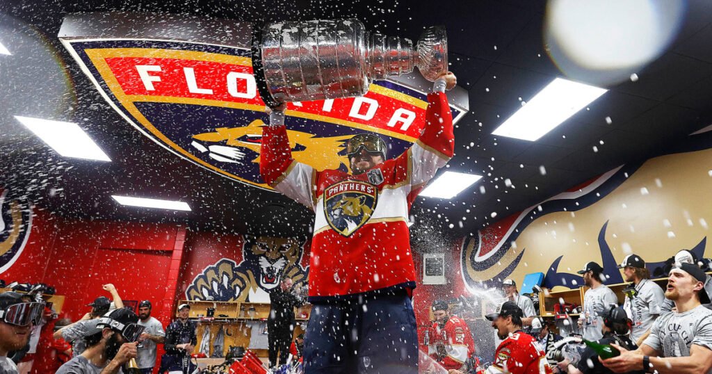 The Stanley Cup was damaged during Florida Panthers' celebrating their title