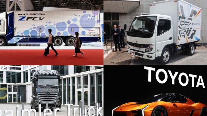 Toyota and Daimler to merge truck subsidiaries in Japan next April