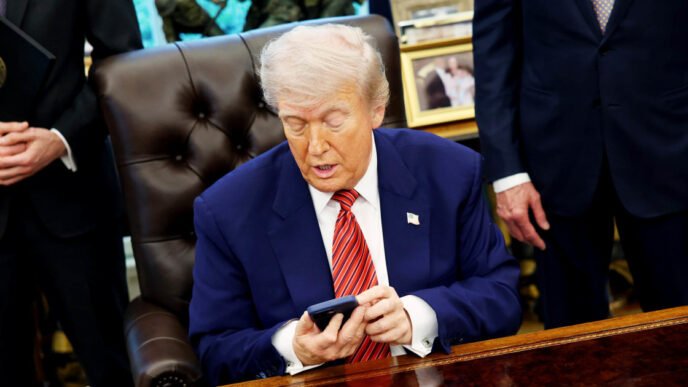 Trump-branded wireless service launches — with a gold phone
