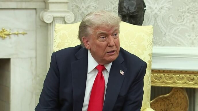 Trump discusses his call with Xi on trade agreements