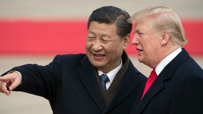 Trump says China tariffs will stay high after two days of talks