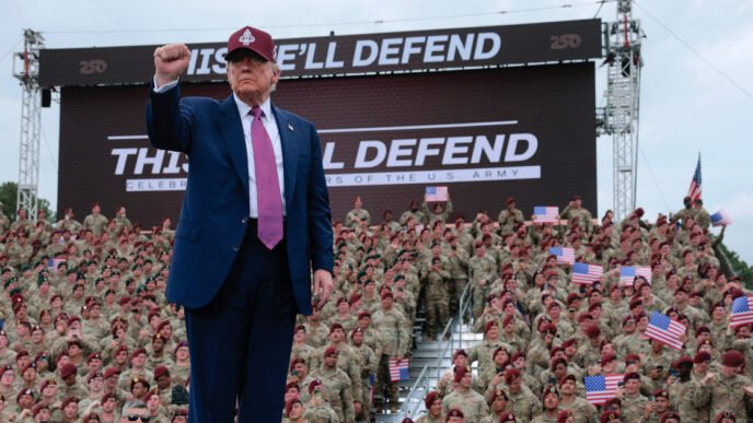 Trump speech prompts concerns about politicization of military