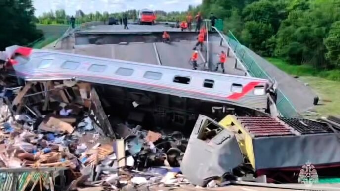 Two deadly bridge collapses in Russia near Ukraine blamed on deliberate explosions