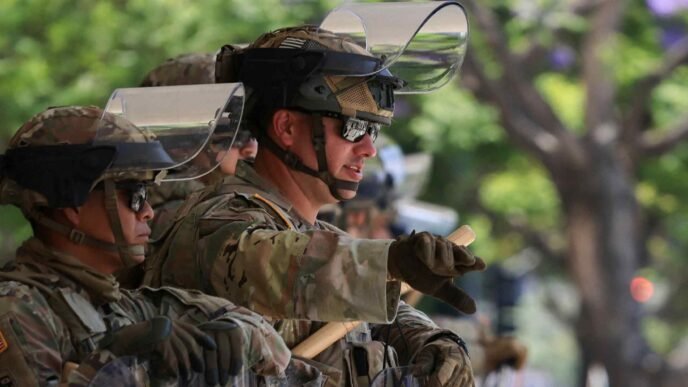 US deploys Marines to Los Angeles as Trump backs arrest of California governor