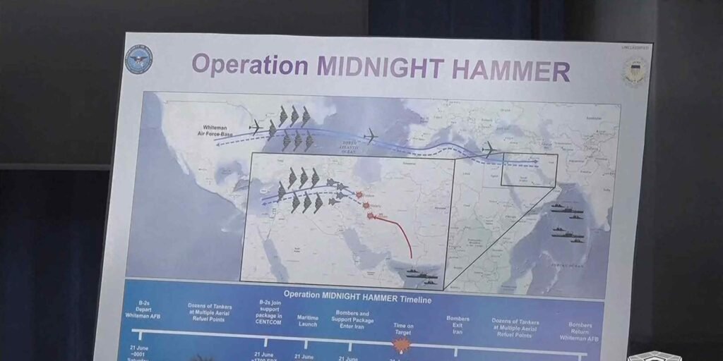 US strikes on Iran not aimed at regime change, Pentagon chief says