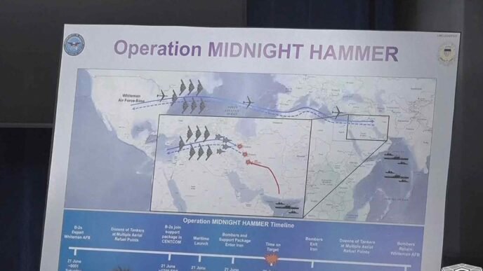 US strikes on Iran not aimed at regime change, Pentagon chief says