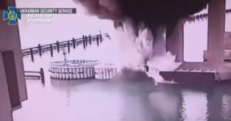 Ukraine says it struck a critical Russian bridge with explosives
