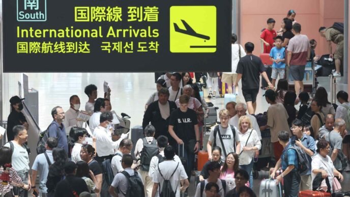 Visitors to Japan hit May record as Chinese arrivals jump 45%