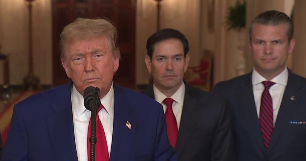 Watch President Trump's full speech after U.S. strikes nuclear sites in Iran