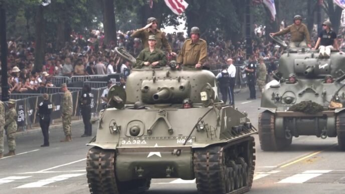 World War II takes center stage in military parade