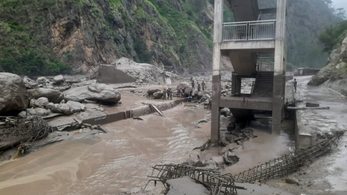 Several missing as major bridge destroyed in Nepal floods
